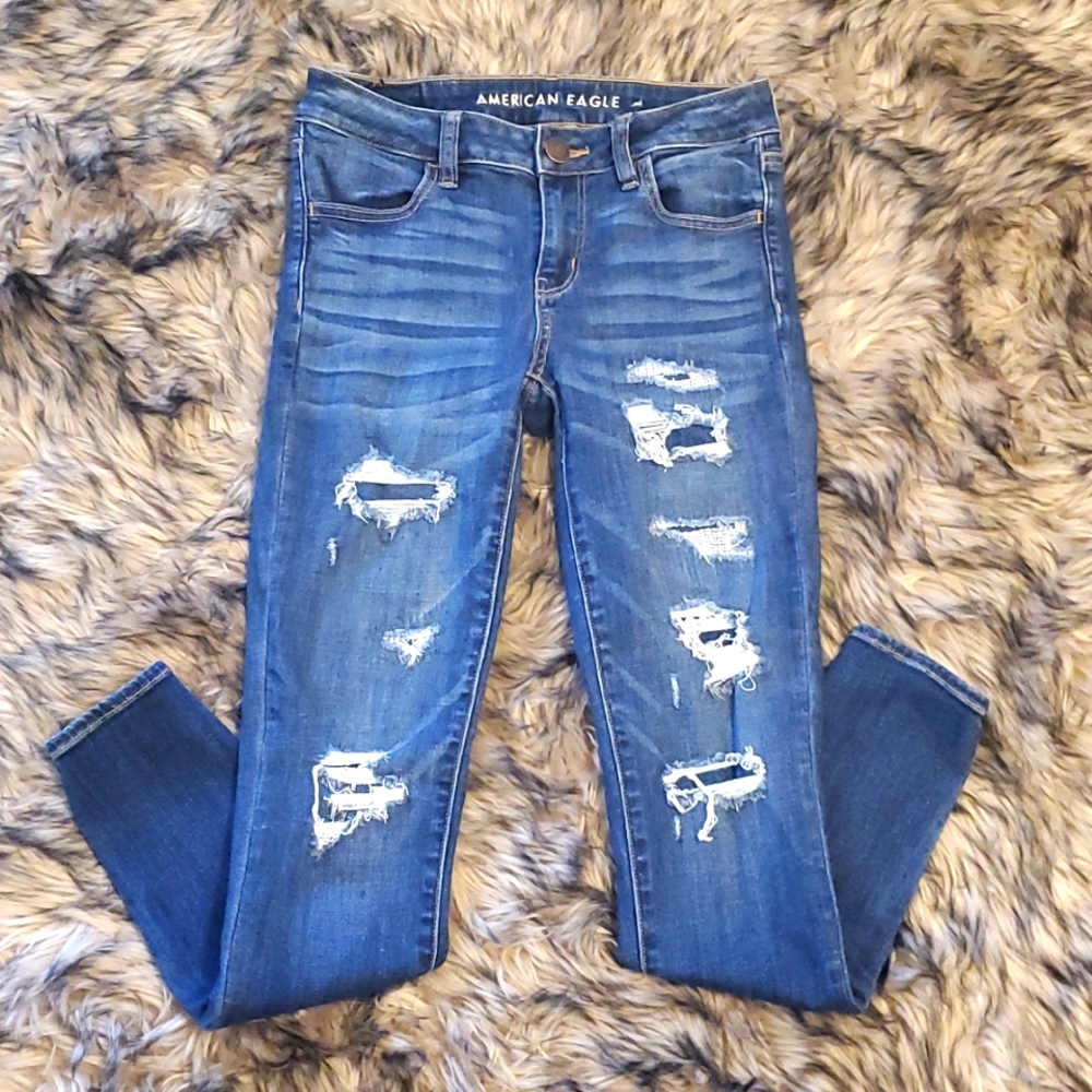 American Eagle Distressed Jeggings
